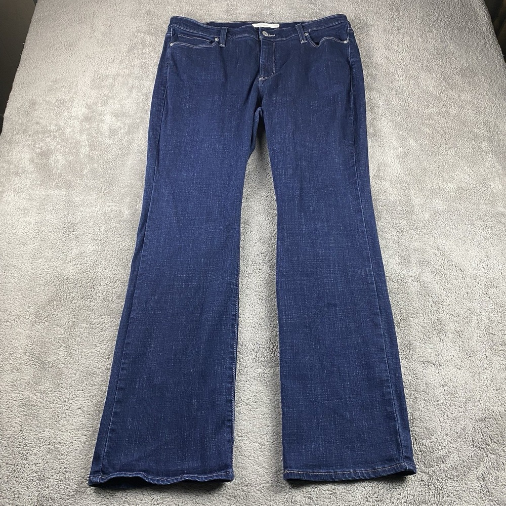 Levis Classic Bootcut Jeans Womens 16W Blue Medium Wash Mid Rise Denim